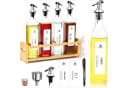 KingLux Ölspender Set 4x500ml mit Bambus-Regal & Zubehör Bild 2