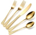 KingLux Besteck-Set 30-tlg. Gold Edelstahl für 6 Personen Bild 1