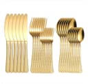 KingLux Besteck-Set 30-tlg. Gold Edelstahl für 6 Personen Bild 2