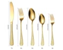 KingLux Besteck-Set 60-tlg. Gold Edelstahl für 12 Personen Bild 1