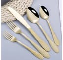 KingLux Besteck-Set 60-tlg. Gold Edelstahl für 12 Personen Bild 4