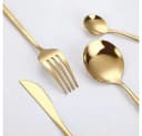 KingLux Besteck-Set 60-tlg. Gold Edelstahl für 12 Personen Bild 3