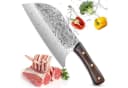 KingLux Handgeschmiedetes Kochmesser Hackmesser mit Wenge-Griff Bild 3