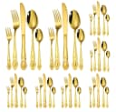 KingLux Besteck-Set 40-tlg. Gold 8 Personen Edelstahl Hochglanz Bild 2