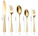 KingLux Besteck-Set 30-tlg. Goldfarben Edelstahl Spülmaschinenfest Bild 1