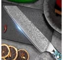 KingLux Damast Kiritsuke Küchenmesser 67 Lagen VG-10 Damaststahl Bild 4