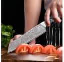 KingLux Damast Kiritsuke Küchenmesser 67 Lagen VG-10 Damaststahl Bild 5