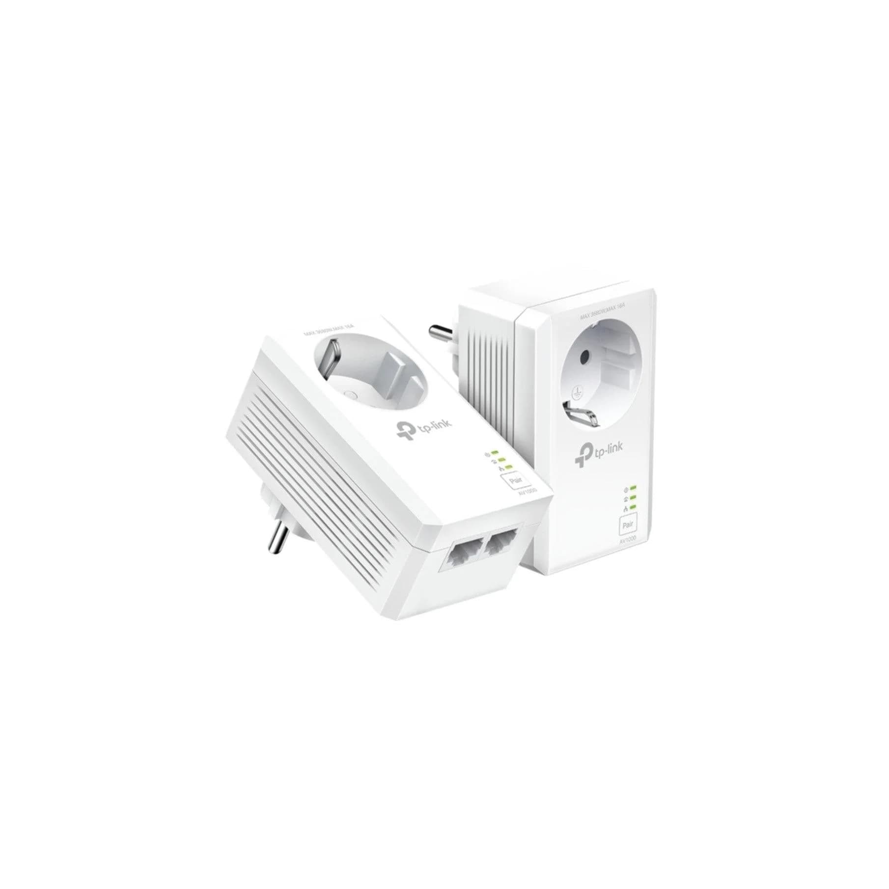 TP-LINK AV1000 Powerline Adapter 2-Port Gigabit mit Steckdose