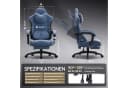 Dowinx Gaming-Stuhl Bürostuhl mit Massage & Heizung blau Bild 1