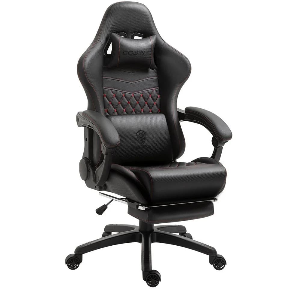 Dowinx Gaming-Stuhl Ergonomisch PU Leder Massage-Lendenstütze - Bild 2