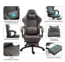 Dowinx Luxuriöser Gaming-Stuhl Ergonomisch PU Leder Massage-Lendenstütze Bild 5