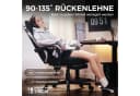 Dowinx Gaming-Stuhl Massage Lendenwirbelstütze Bürostuhl mit Fußstütze für Erwachsene Bild 4