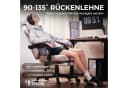 Dowinx Gaming-Stuhl Beige mit Massage und Fußstütze Bild 4