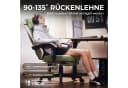 Dowinx Gaming-Stuhl Massage Lendenwirbelstütze Bürostuhl mit Fußstütze für Erwachsene Bild 4