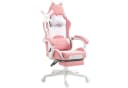 Dowinx Gaming-Stuhl Süße Katze Edition Rosa/Weiß Ergonomisch Bild 2