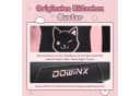 Dowinx Gaming-Stuhl Süße Katze Edition Rosa/Weiß Ergonomisch Bild 3