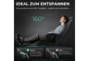 Dowinx Gaming-Stuhl Grau Mikrofaser-Velours Ergonomisch mit Massage Bild 3