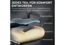 Dowinx Gaming-Stuhl Grau Mikrofaser-Velours Ergonomisch mit Massage Bild 5