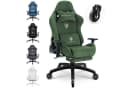 Dowinx Gaming-Stuhl Ergonomisch Mikrofaser-Velours Grün Bild 2