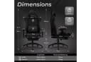 Dowinx Gaming-Stuhl Mikrofaser-Velours Atmungsaktiv Ergonomisch Bild 1