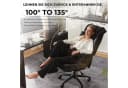 Dowinx Gaming-Stuhl XXL Bürostuhl mit Massage-Lendenkissen Schwarz Bild 3