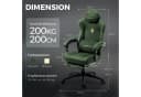 Dowinx Gaming-Stuhl Atmungsaktiver Ergonomischer Bürostuhl Mikrofaser-Velours Bild 4