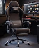Dowinx Gaming-Stuhl Bürostuhl Massage Sessel mit höhenverstellbaren Linkage-Armlehnen Bild 1