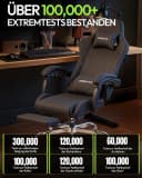 Dowinx Gaming-Stuhl Bürostuhl Massage Sessel mit höhenverstellbaren Linkage-Armlehnen Bild 5