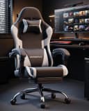 Dowinx Gaming-Stuhl Bürostuhl Massage Sessel mit höhenverstellbaren Linkage-Armlehnen Bild 1