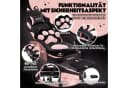 Dowinx Gaming-Stuhl Niedlich mit Katzenohren, Pfoten-Lendenkissen und Sitzkissen, Ergonomischer Computerstuhl mit Fußstütze, PC-Spiele-Stuhl für Mädchen Bild 1