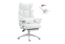 Dowinx Gaming-Stuhl Bürostuhl Ergonomisch mit Taschenfeder-Kissen Weiß Bild 2