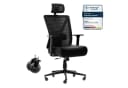 Dowinx Bürostuhl mit höhenverstellbarer Rückenlehne und 3D-Armlehnen Schwarz Bild 2