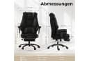 Dowinx Gaming-Stuhl Schwarz mit Massage & Mesh Bild 3