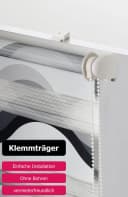 Doppelrollo MY HOME Welle Grau Klemmfix-Duo-Rollo Bild 5