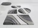 OTTO HOME Badematte Josie 3-tlg. Set Anthrazit Polyester Bild 2