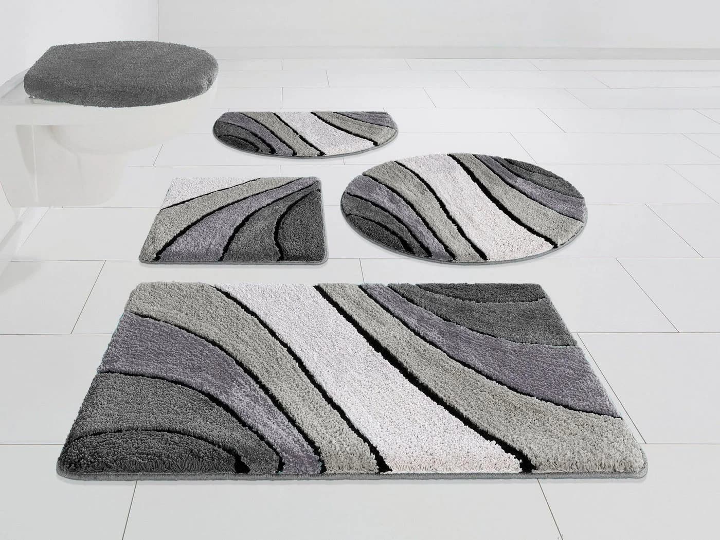 OTTO HOME Badematte Josie 3-tlg. Set Anthrazit Polyester - Bild 2