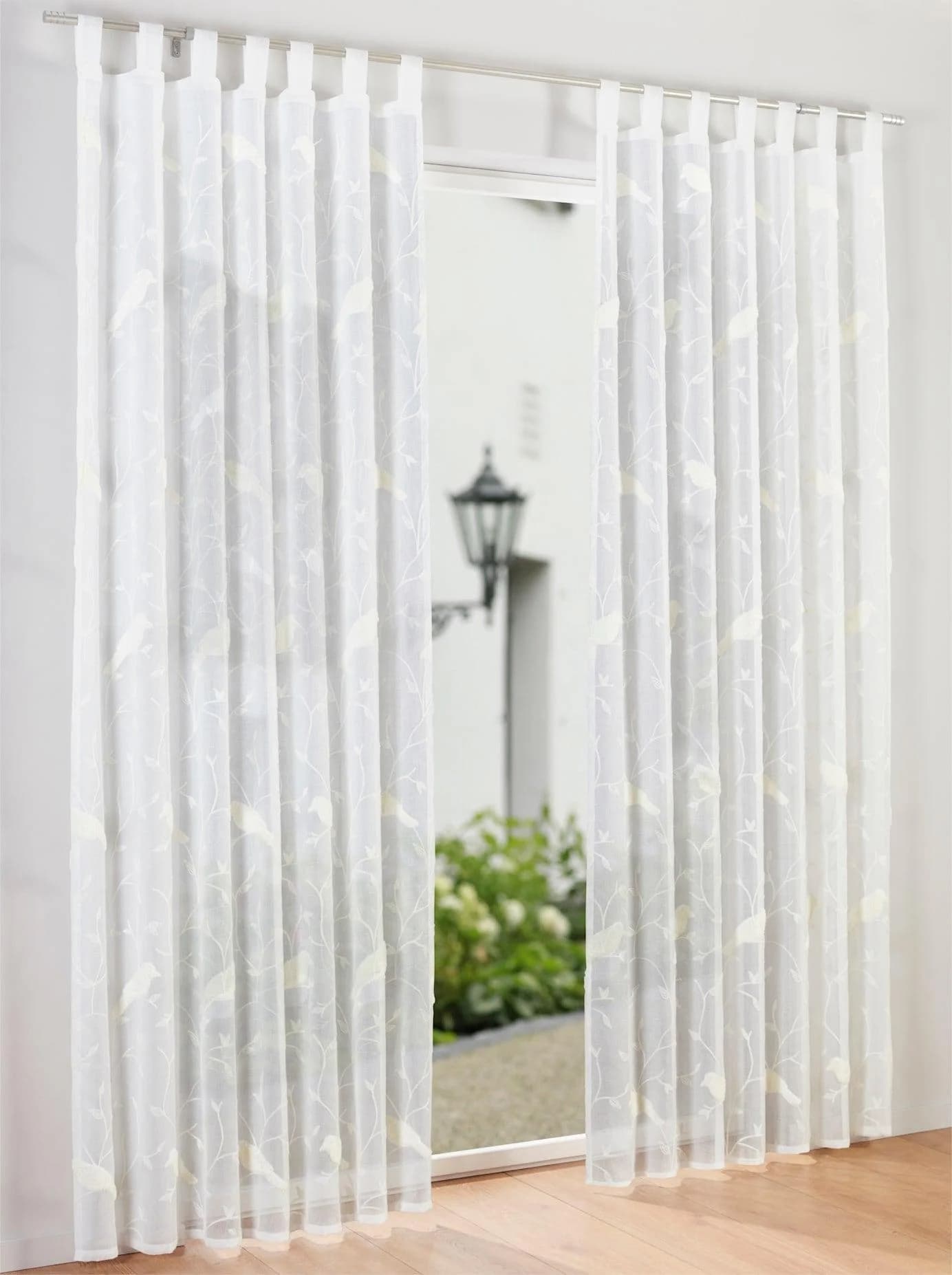 Gardine HEINE HOME Creme Schlaufenaufhängung 135x245 cm