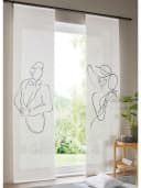 HEINE HOME Schiebegardine weiß-schwarz 57x175 cm Bild 5