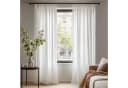 Deconovo Vorhang Halbtransparent Weiß Kräuselband Voile Gardine Bild 2
