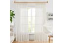 Deconovo Halbtransparente Gardinen mit Kräuselband Voile Vorhänge für Wohnzimmer, Lichtfilterung Bild 3