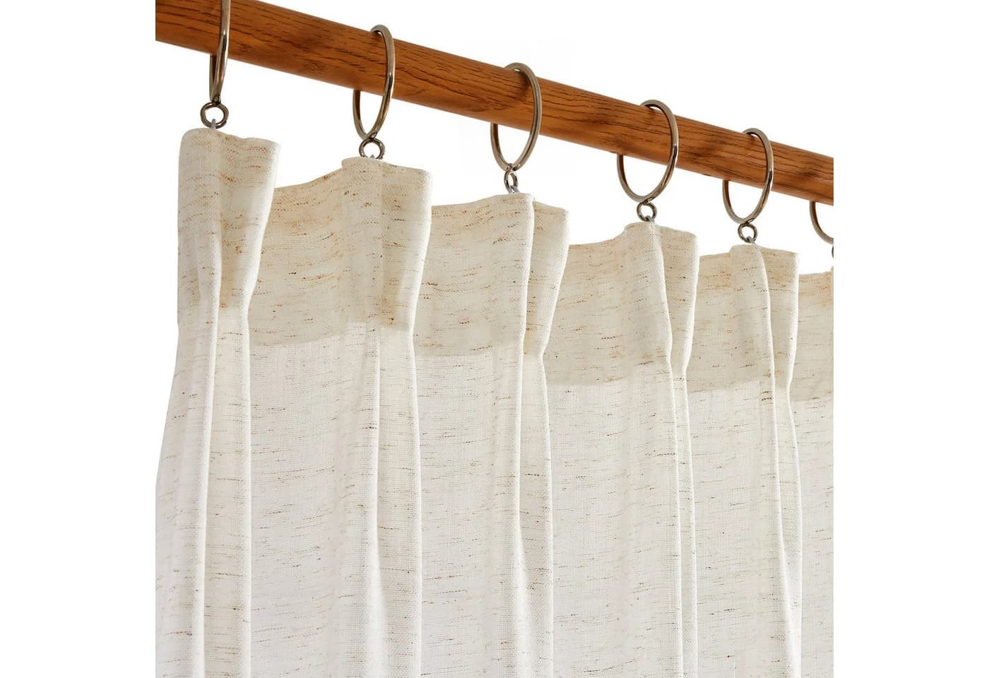 Deconovo Halbtransparente Gardinen mit Kräuselband Voile Vorhänge für Wohnzimmer, Lichtfilterung - Bild 4