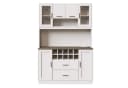 i@home Küchenbuffet Küchenhochschrank mit LED-Beleuchtung & Steckdose 6 Türen + 2 Schubladen + Weinregal Bild 1