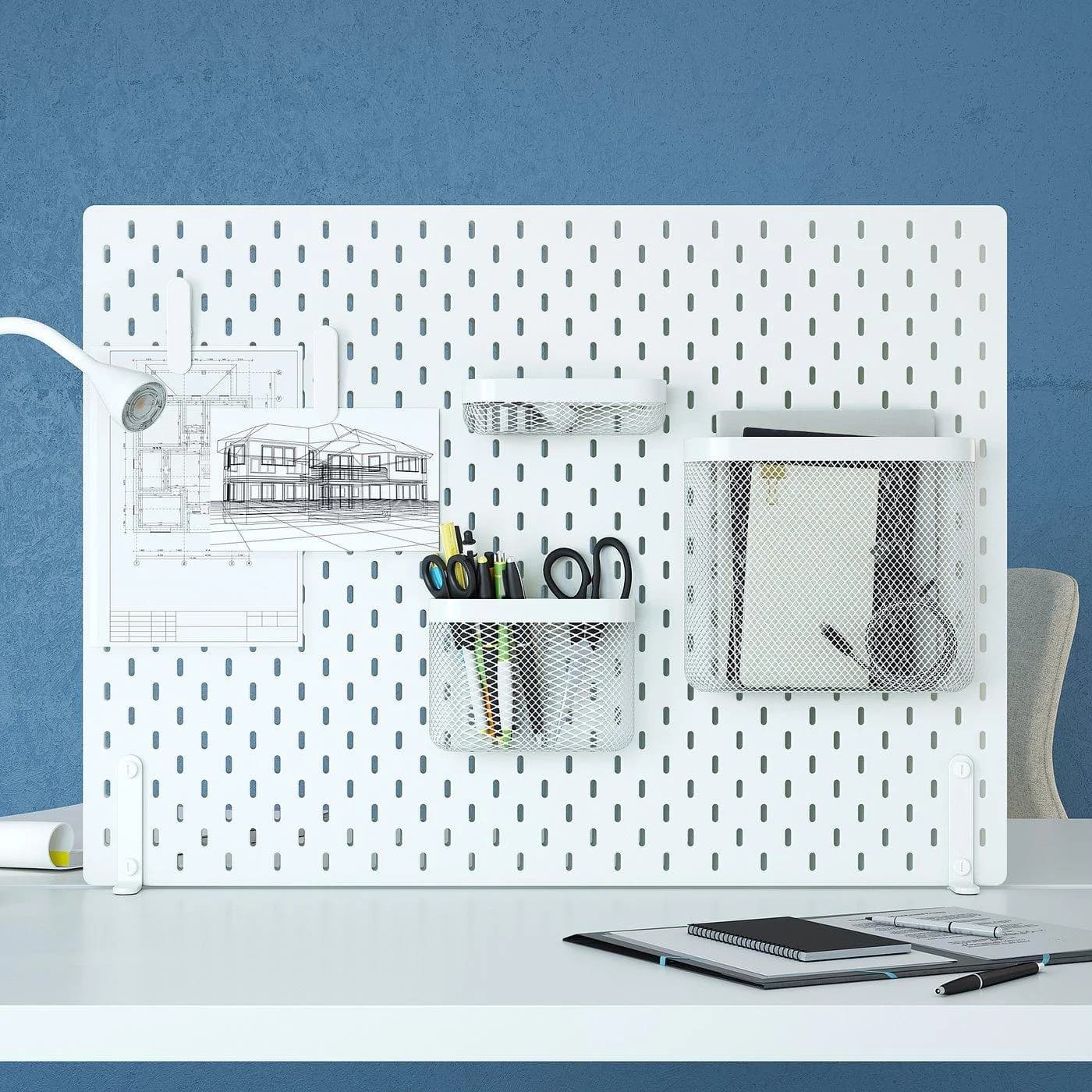 IKEA SKÅDIS Lochplatte Kombination Weiß