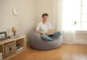 Intex Luftsessel Beanless Bag Chair Grau Aufblasbar Bild 1