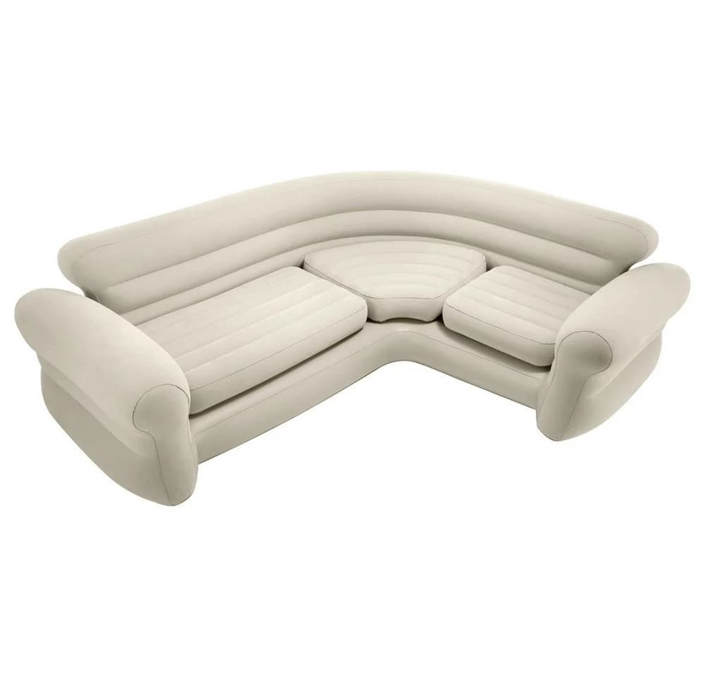 Intex Corner Sofa Luftbett Beige Aufblasbar Ecksofa - Bild 2