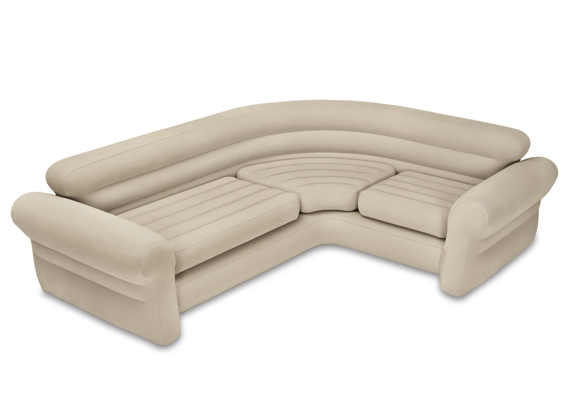 Intex Corner Sofa Luftbett Beige Aufblasbar Ecksofa - Bild 5