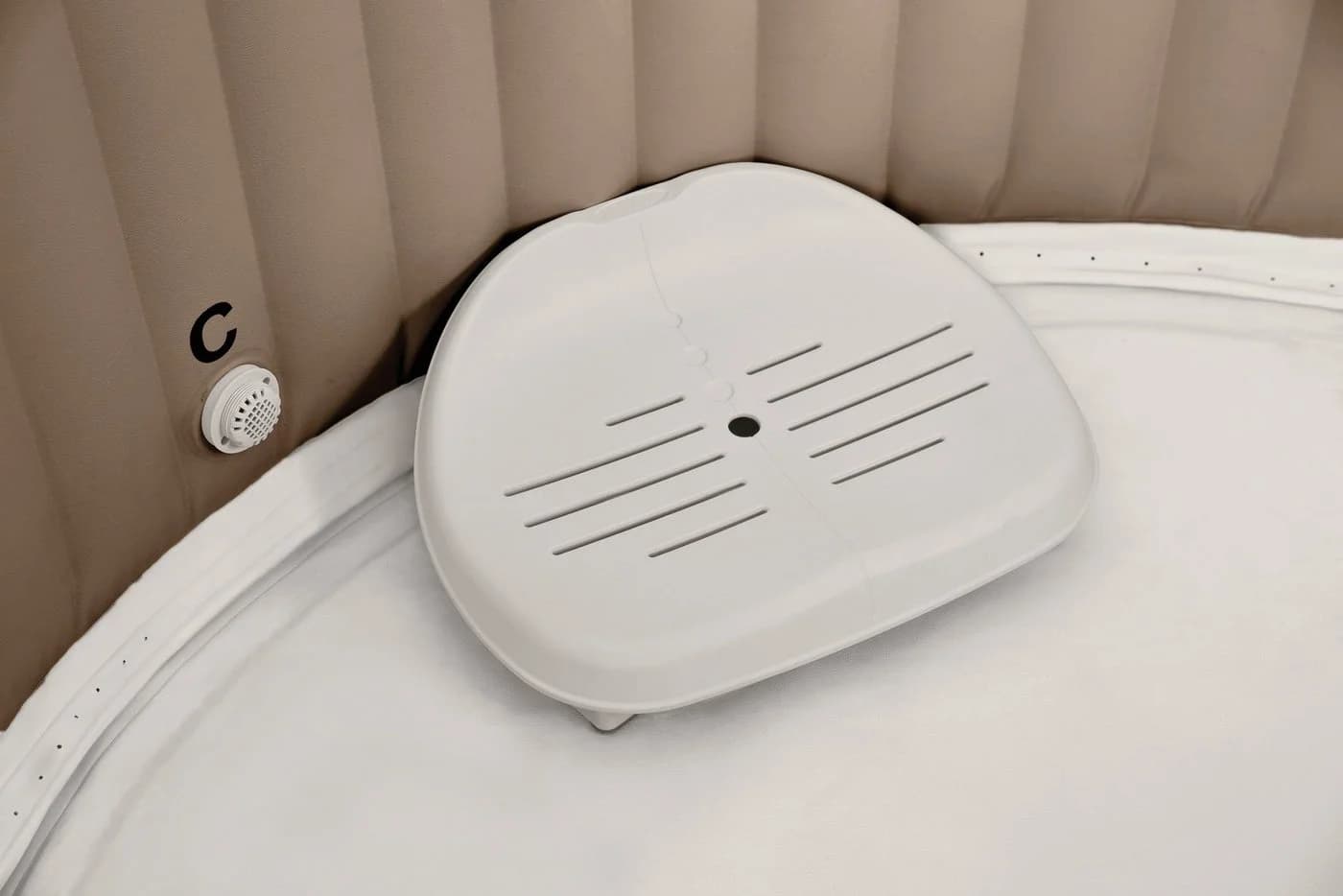 Intex Whirlpoolsitz PureSPA Beige höhenverstellbar bis 132 kg