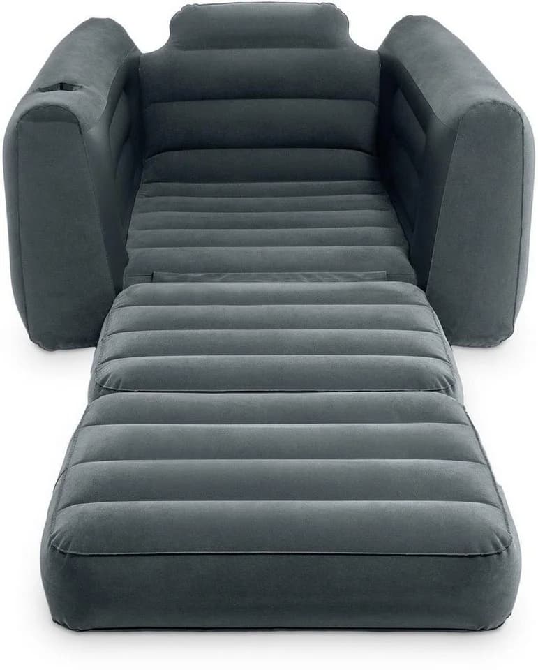 Intex Pull Out Chair Grau Aufblasbarer Sessel mit Bettfunktion - Bild 2