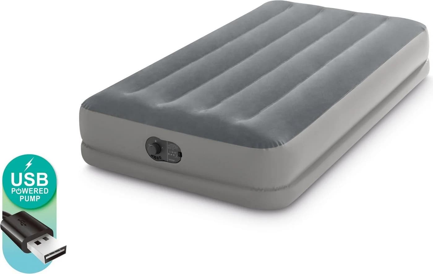 Intex Prestige Mid-Rise Luftbett mit USB-Pumpe Grau - Bild 4