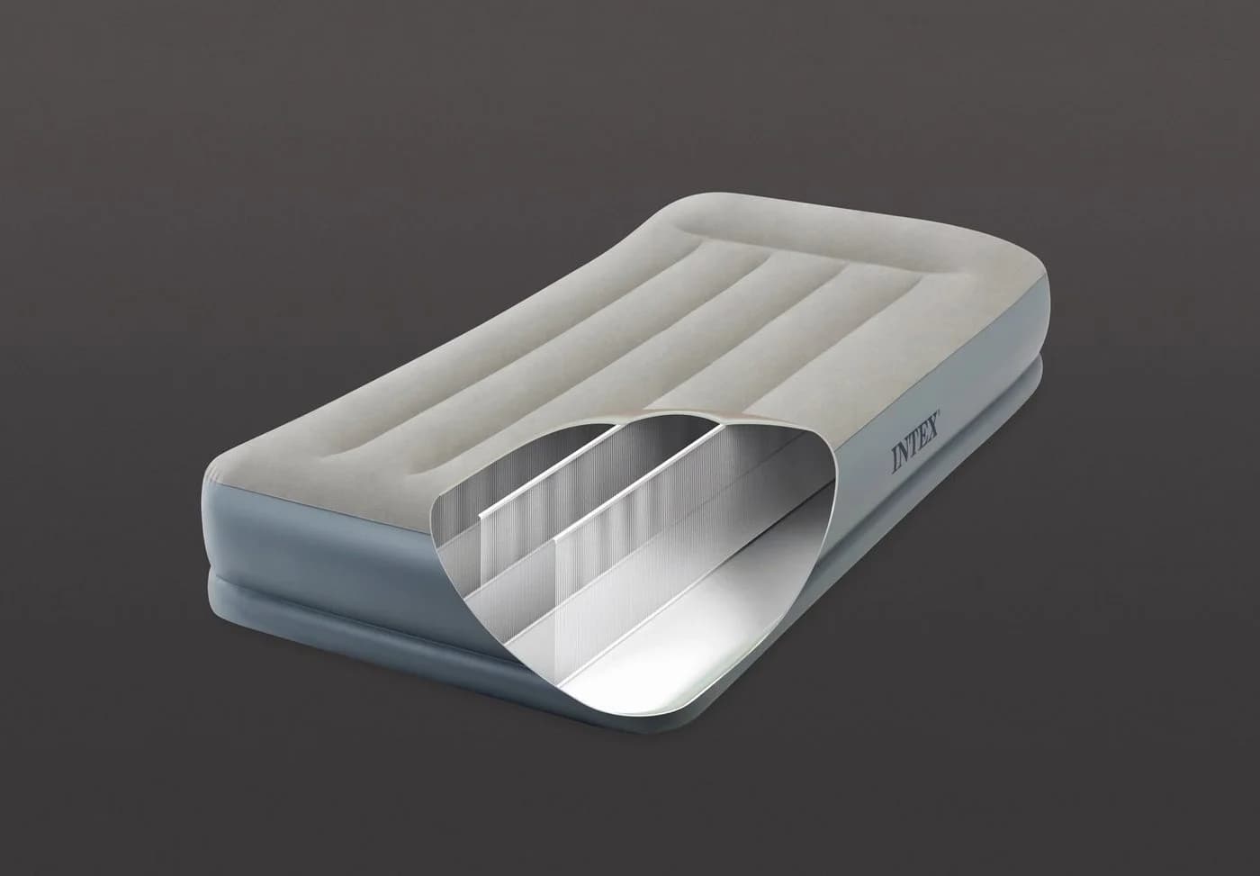 INTEX DuraBeam Mid-Rise Luftbett Grau mit Elektropumpe - Bild 4